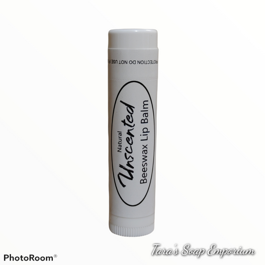 All-Natural No Flavor/Beeswax Unscented Lip Balm