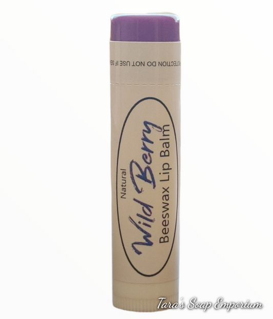 All-Natural Wild Berry Beeswax Lip Balm