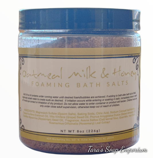 Oatmeal Milk and Honey Foaming Bath Salt